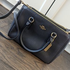 Coach saffiano leather crossbody handbag